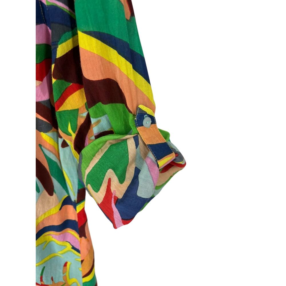 True Destinations Button Front Blouse Womens Smal… - image 6